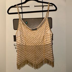 Beaded Spaghetti strap top from Bebe Size Medium